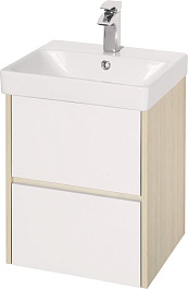 Акватон Мебель для ванной Сканди 45 дуб верона, белая – фотография-2